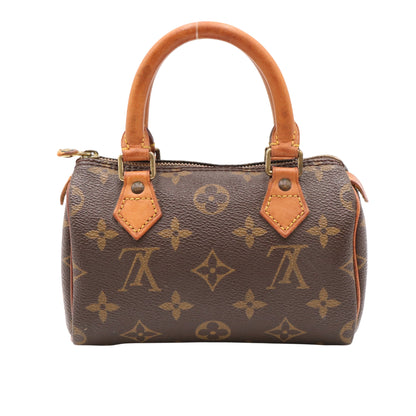 Monogram Mini Speedy M41534 Satchel/Top Handle Bag Brown