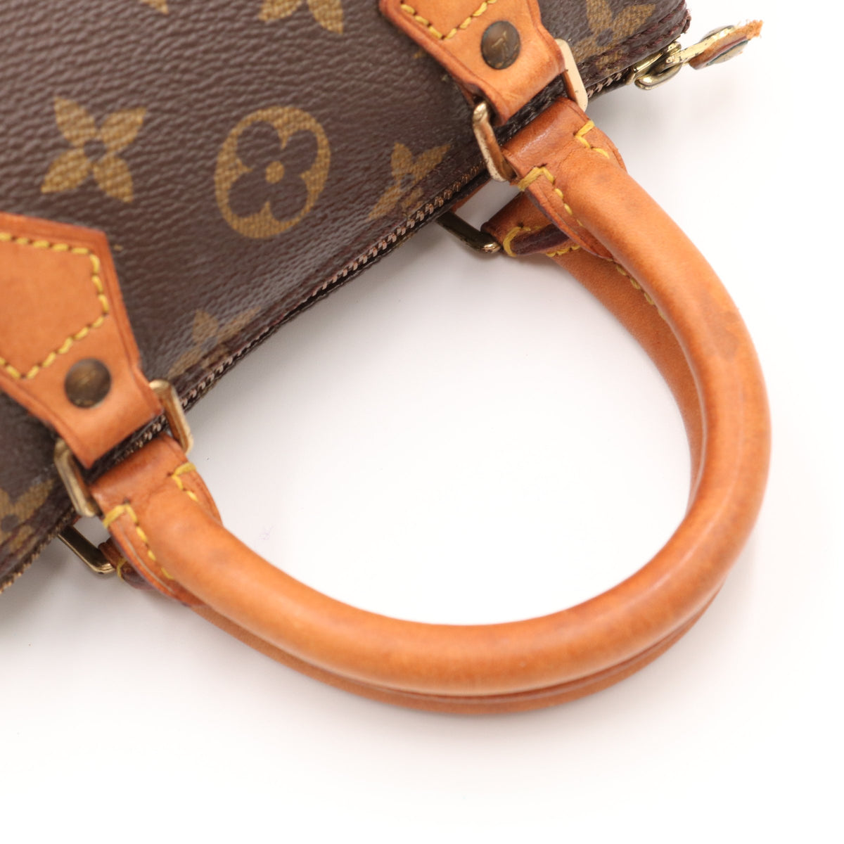 Monogram Mini Speedy M41534 Satchel/Top Handle Bag Brown