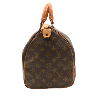 Monogram Speedy 35 M41524 Satchel/Top Handle Bag Brown