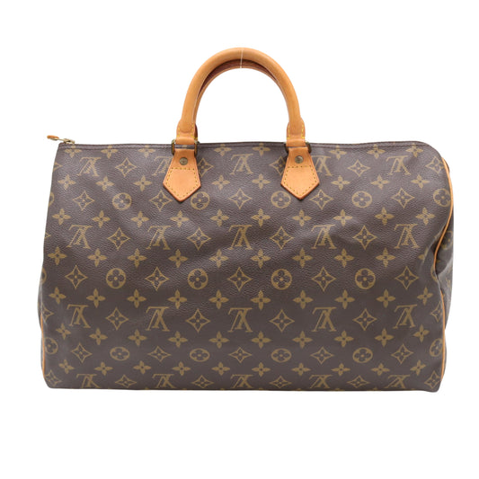 Monogram Speedy 40 M41522 Satchel/Top Handle Bag Brown