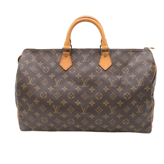 Monogram Speedy 40 M41522 Satchel/Top Handle Bag Brown
