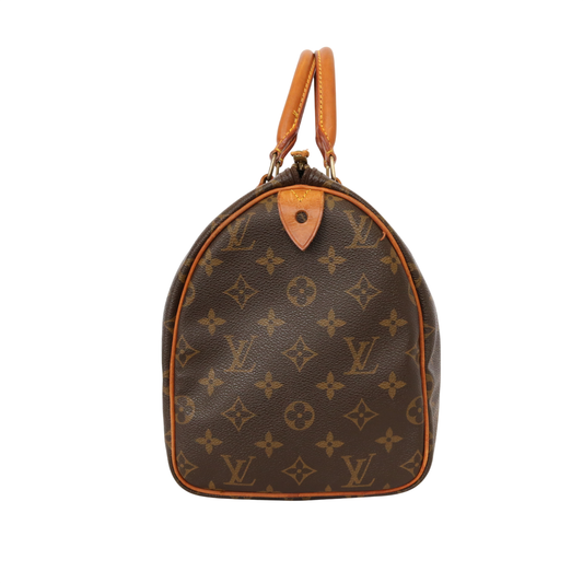 Monogram Speedy 30 M41526 Satchel/Top Handle Bag Brown