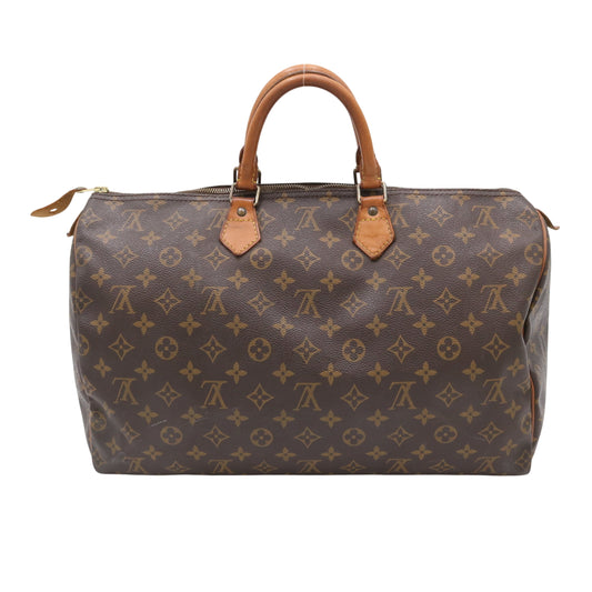Monogram Speedy 40 M41522 Satchel/Top Handle Bag Brown