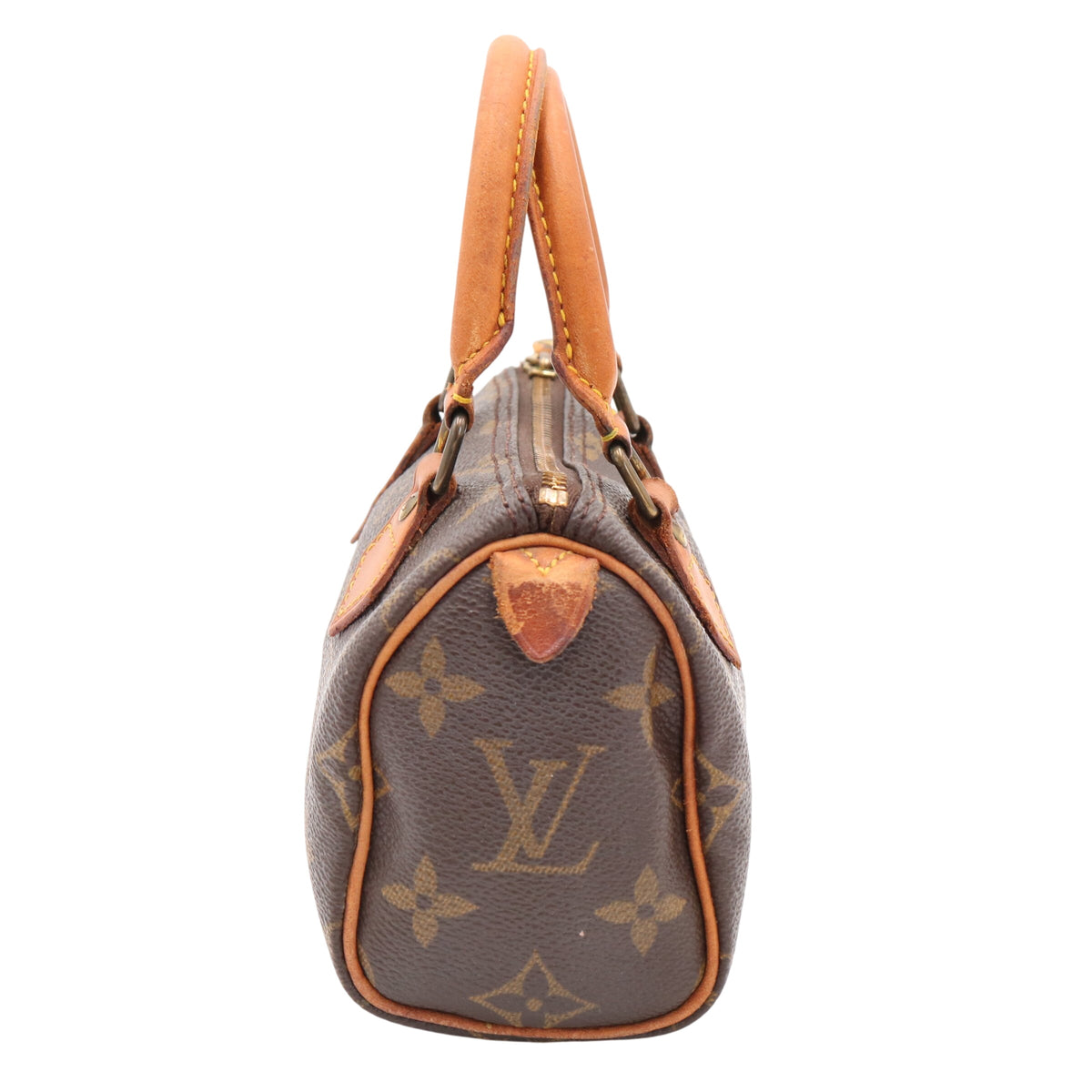 Monogram Mini Speedy M41534 Satchel/Top Handle Bag Brown