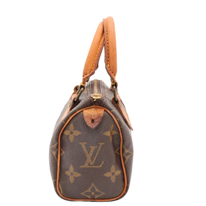 Monogram Mini Speedy M41534 Satchel/Top Handle Bag Brown
