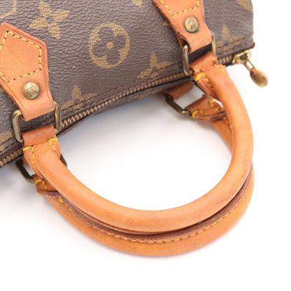 Monogram Mini Speedy M41534 Satchel/Top Handle Bag Brown