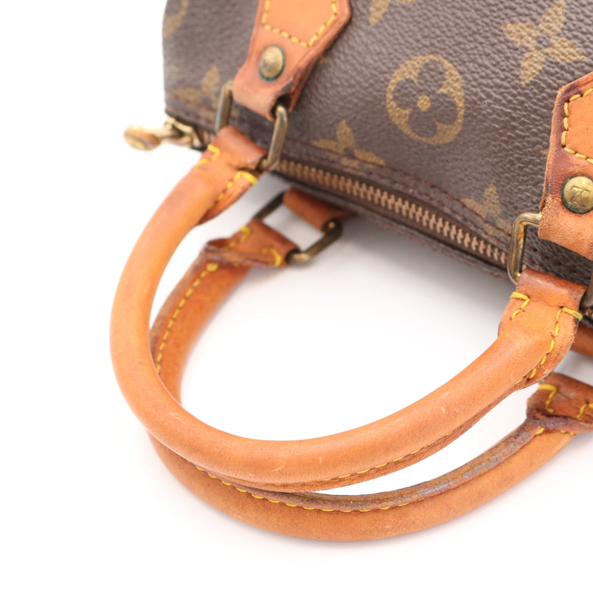 Monogram Mini Speedy M41534 Satchel/Top Handle Bag Brown