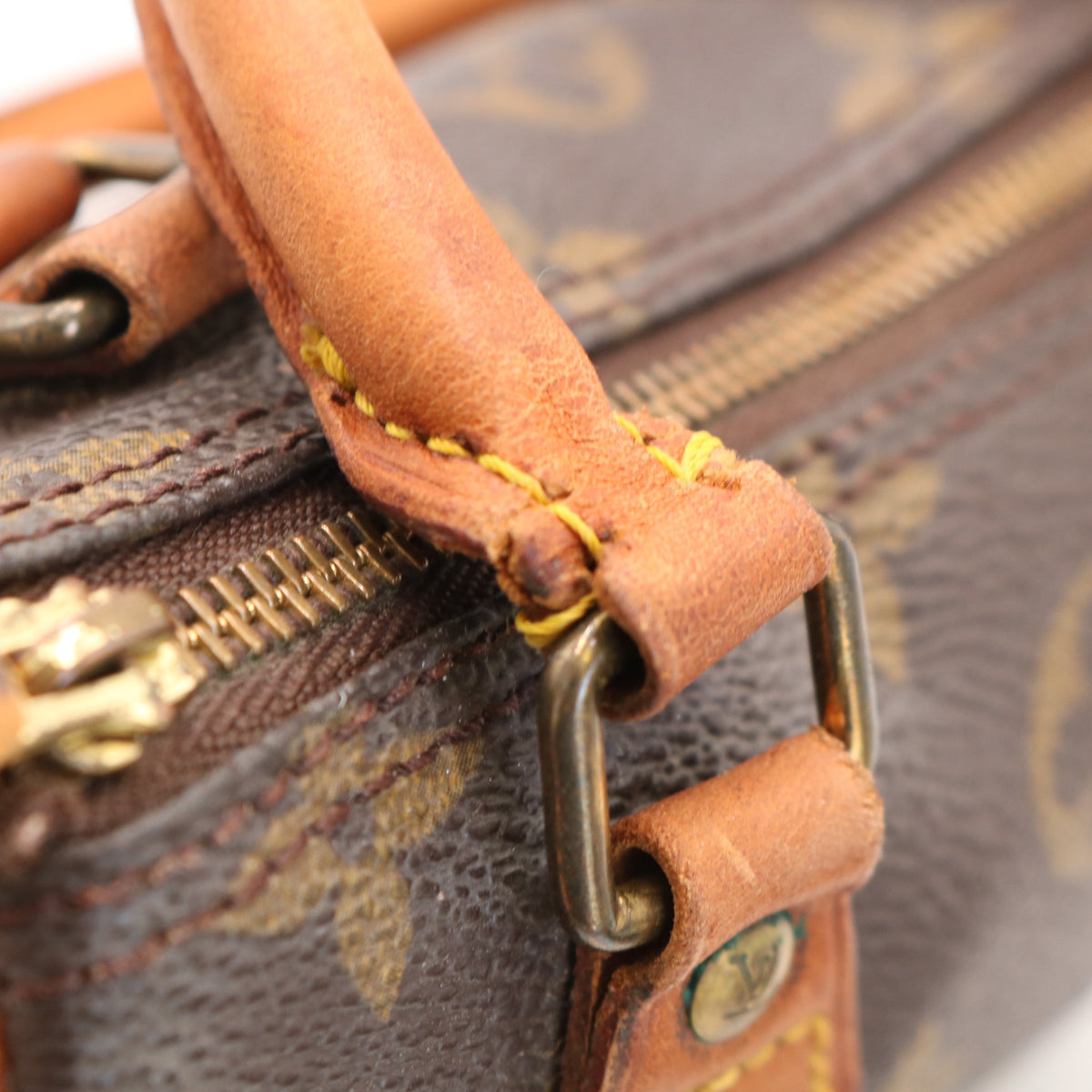 Monogram Mini Speedy M41534 Satchel/Top Handle Bag Brown