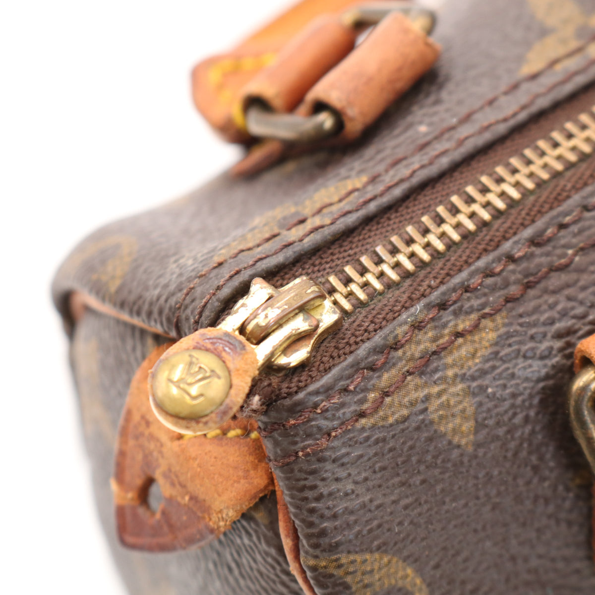Monogram Mini Speedy M41534 Satchel/Top Handle Bag Brown