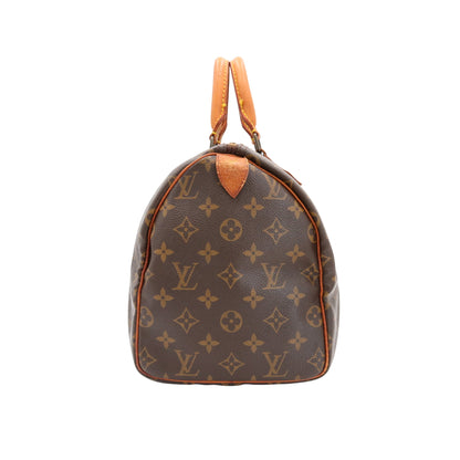 Monogram Speedy 30 M41526 Satchel/Top Handle Bag Brown