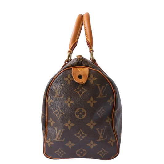 Monogram Speedy 30 M41526 Satchel/Top Handle Bag Brown