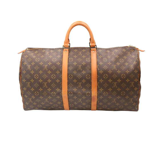 Monogram Keepall 55 M41424 Duffle Brown