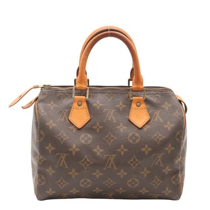 Monogram Speedy 25 M41528 Satchel/Top Handle Bag Brown