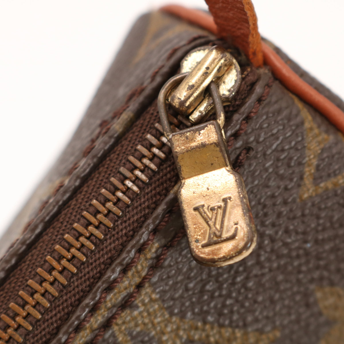 Monogram Papillon Pouch Brown