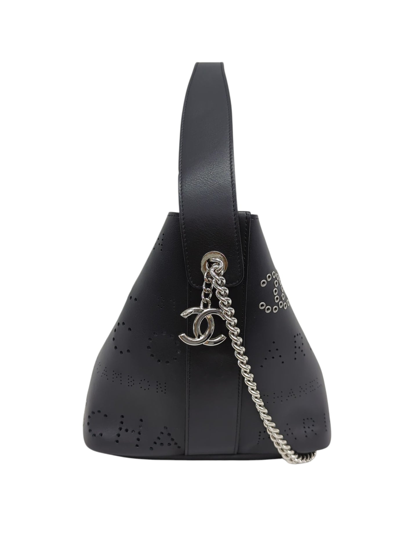 CHANEL　レザー パンチング 2way チェーンショルダーバッグ