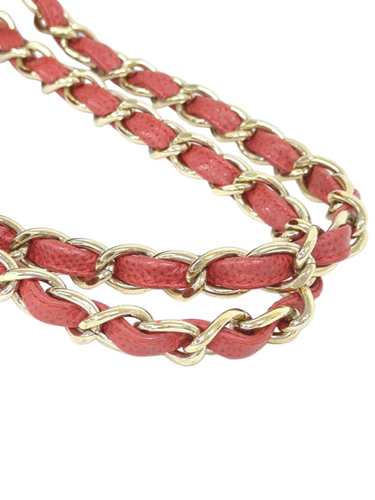 CHANEL マトラッセ チェーントートバッグ レッド