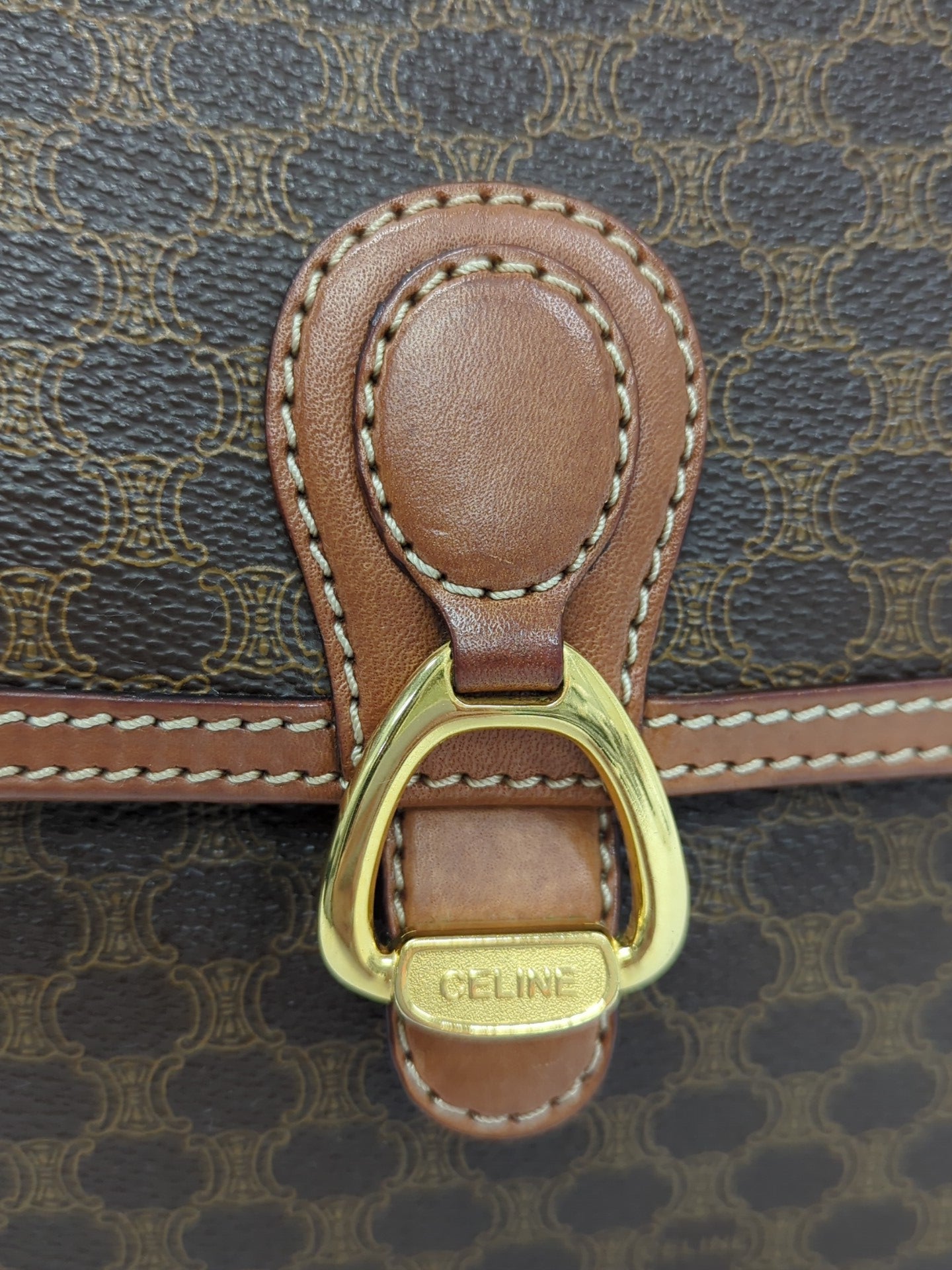 CELINE マカダム ショルダーバッグ