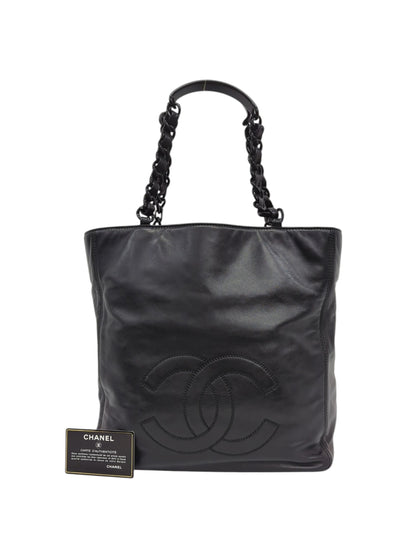 CHANEL ココプラチェーントート