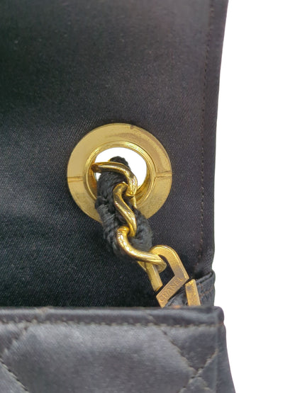 CHANEL サテン ココマーク ショルダーバッグ