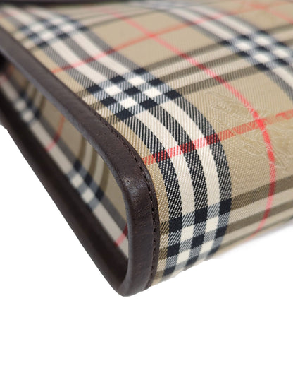 BURBERRY ノバチェック クラッチバッグ