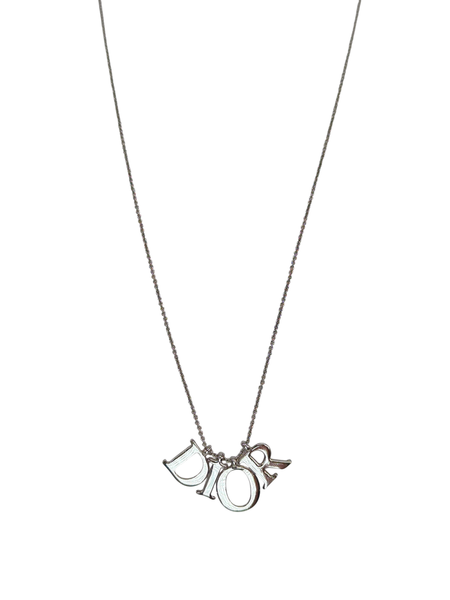 Dior ロゴネックレス シルバーメッキ ネックレス