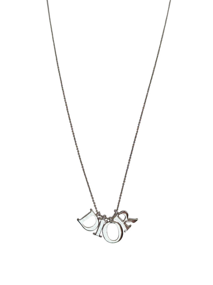 Dior ロゴネックレス シルバーメッキ ネックレス