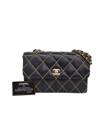 CHANEL ワイルドステッチ チェーンショルダーバッグ
