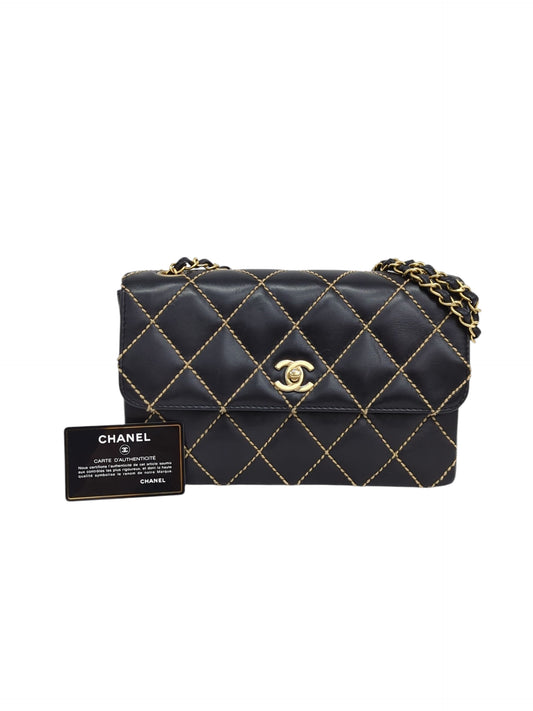 CHANEL ワイルドステッチ チェーンショルダーバッグ