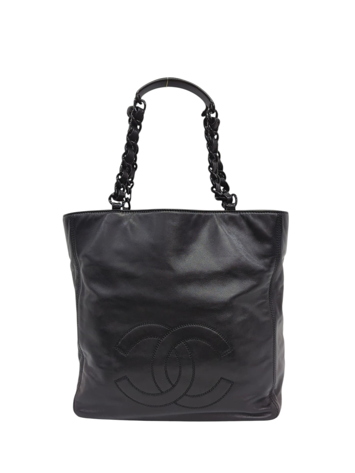 CHANEL ココプラチェーントート