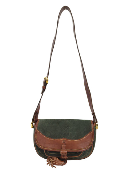 LOEWE スエード ショルダーバッグ