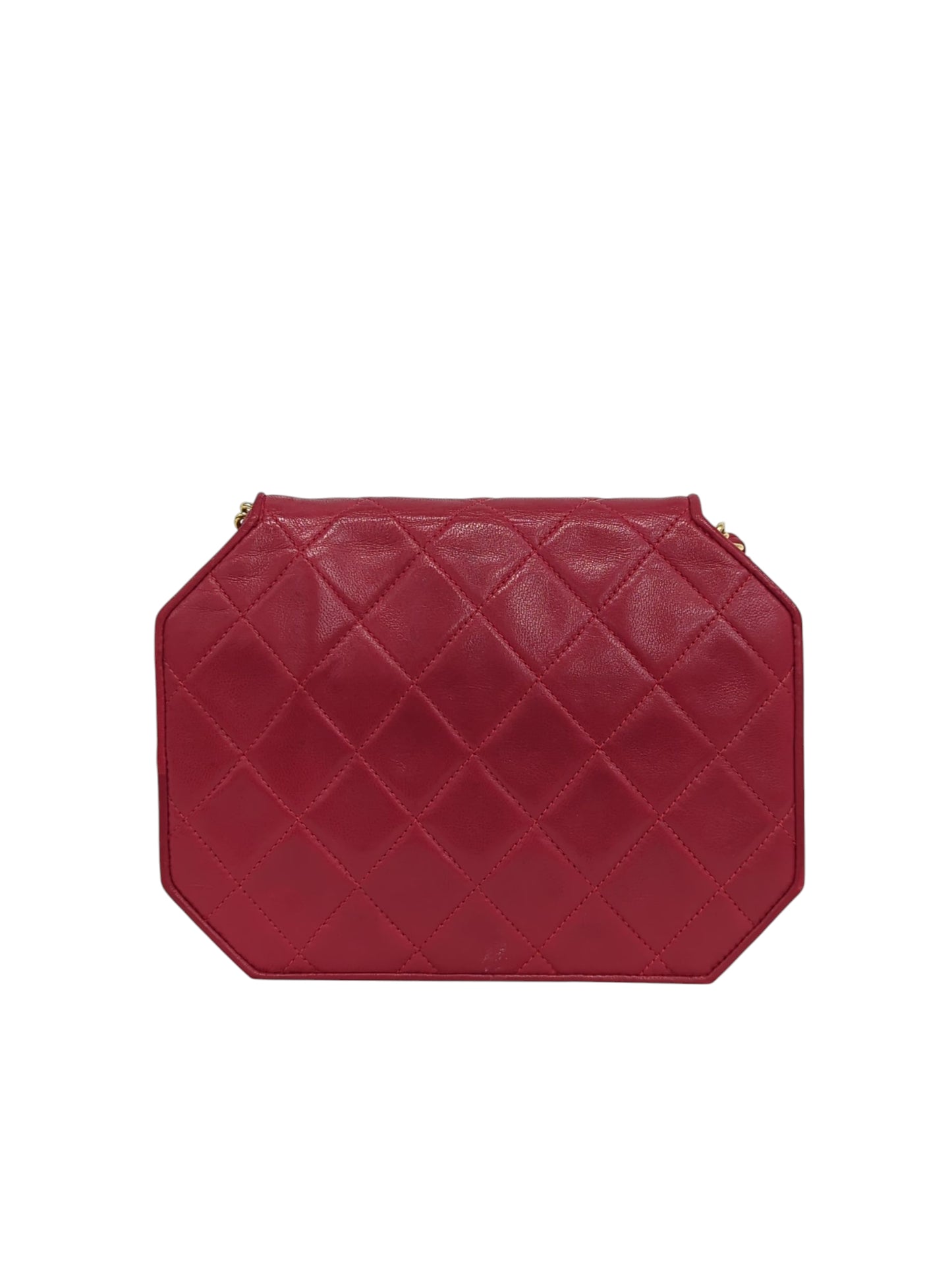 CHANEL ラムスキン オクタゴン ショルダーバッグ