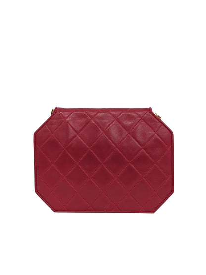 CHANEL ラムスキン オクタゴン ショルダーバッグ