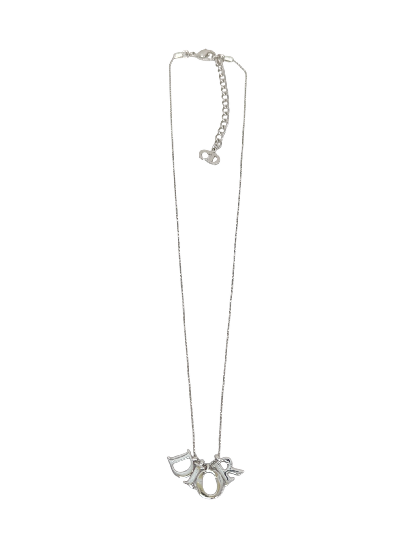 Dior ロゴネックレス シルバーメッキ ネックレス