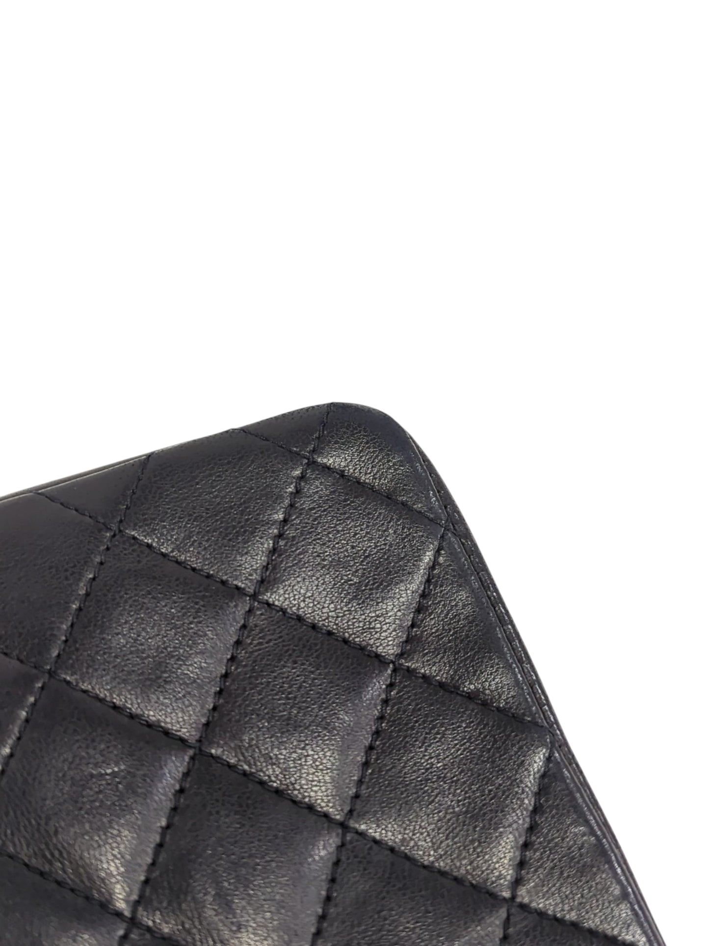 CHANEL ラムスキン ミニターンロックショルダーバッグ