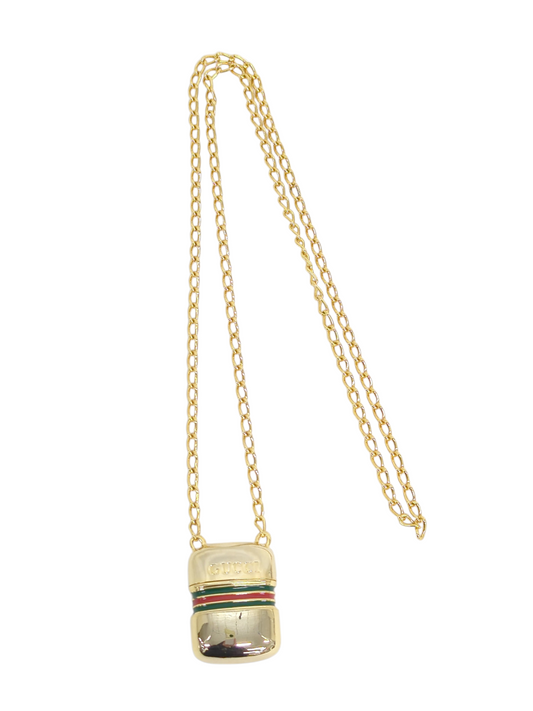 GUCCI Sherry Pill Case Necklace