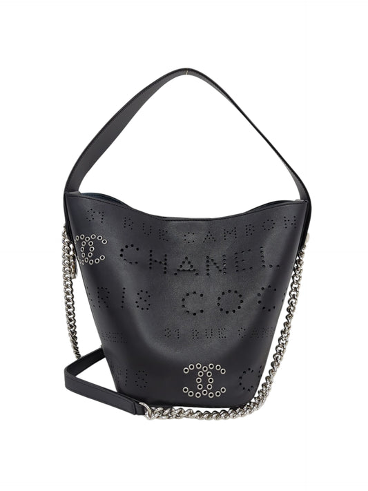 CHANEL　レザー パンチング 2way チェーンショルダーバッグ