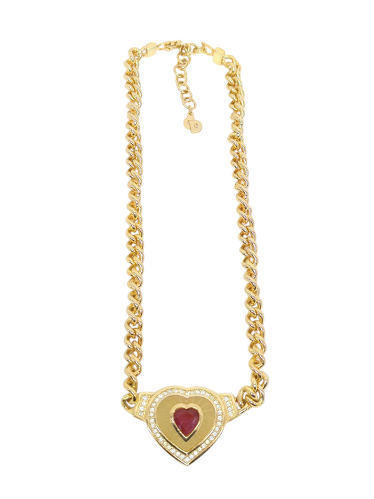 Dior Heart Motif Necklace