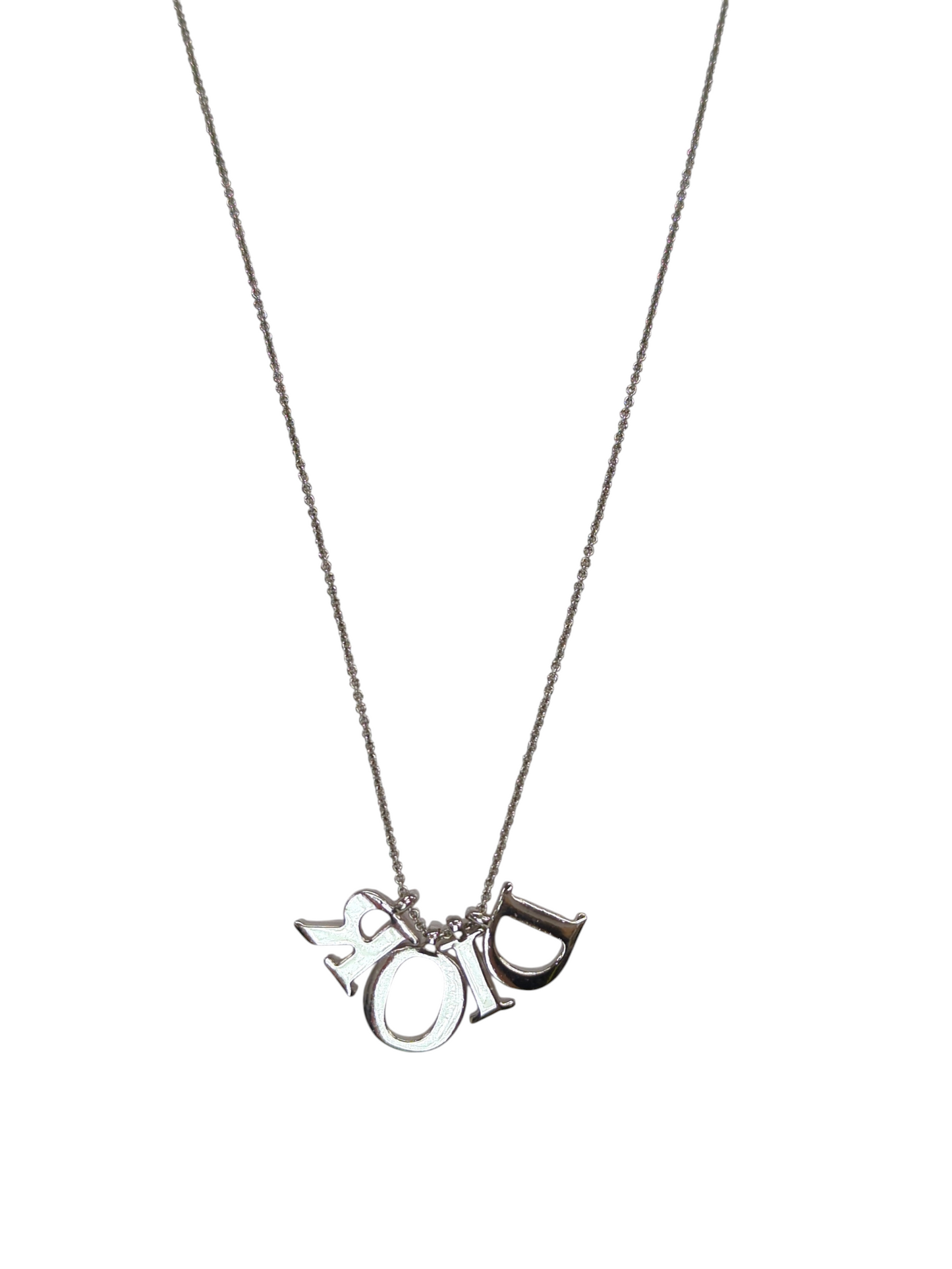 Dior ロゴネックレス シルバーメッキ ネックレス