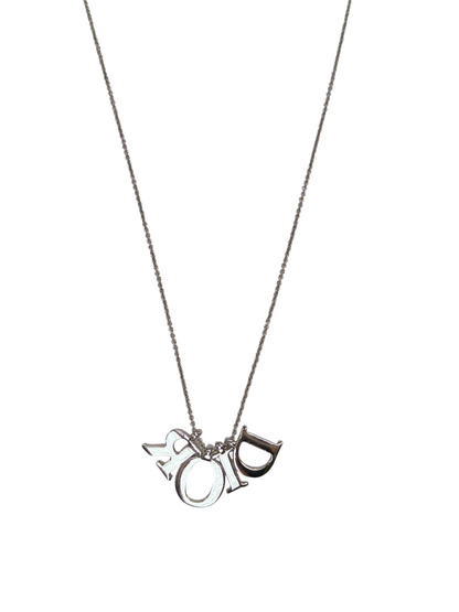 Dior ロゴネックレス シルバーメッキ ネックレス