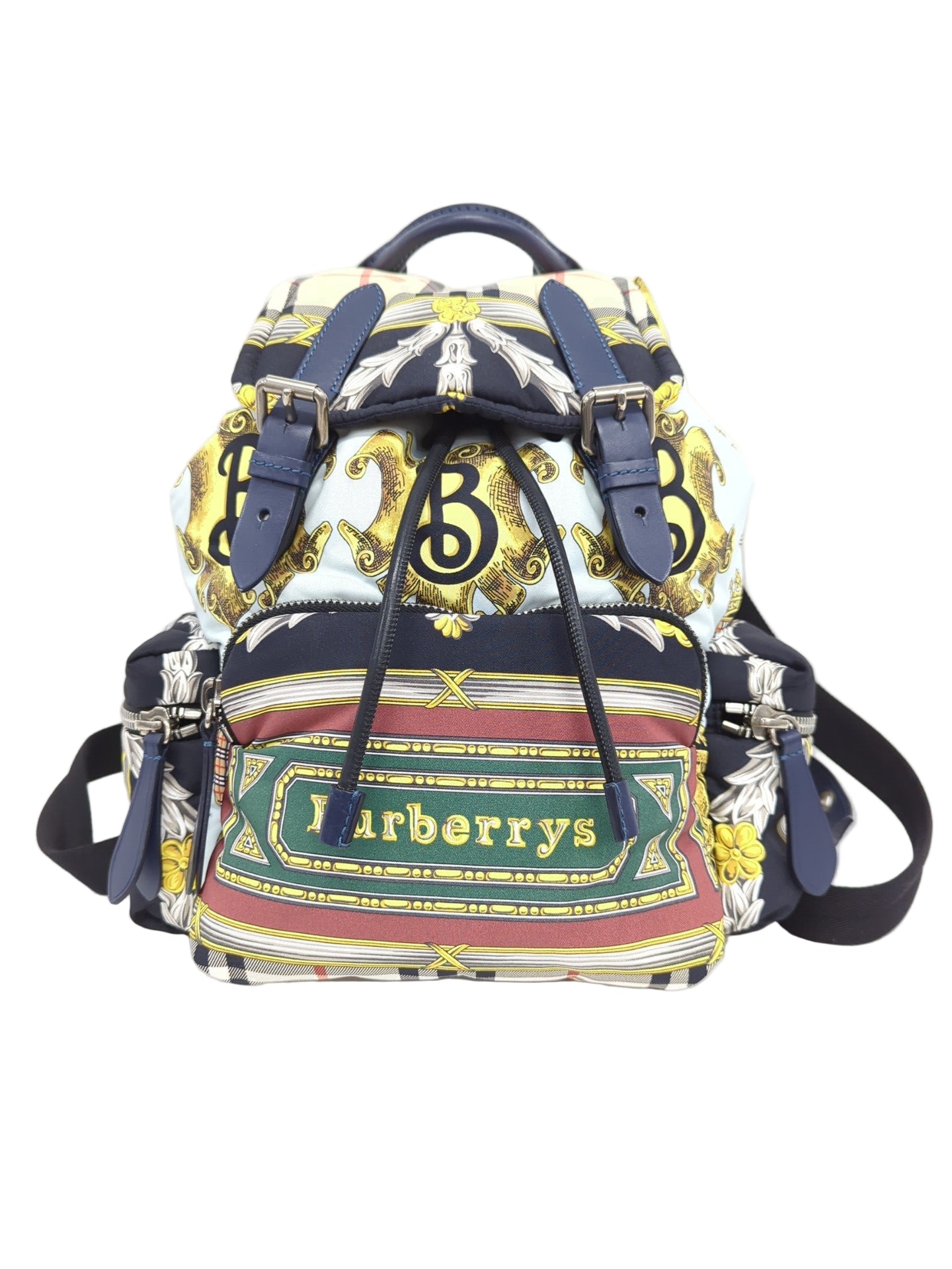 BURBERRY マルチカラースカーフ柄 リュックサック