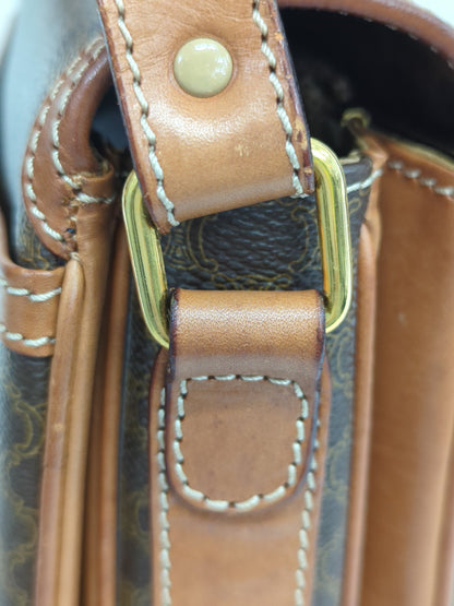 CELINE マカダム ショルダーバッグ