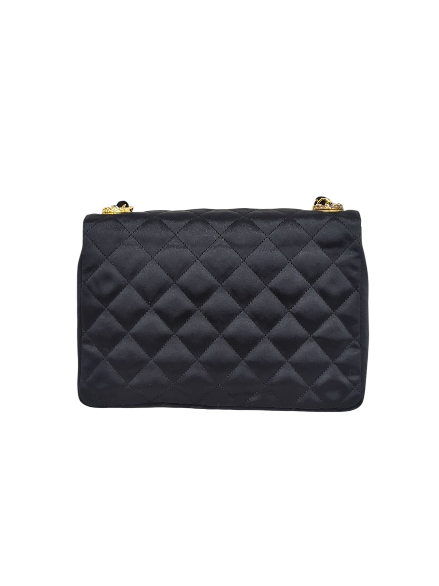 CHANEL サテン ココマーク ショルダーバッグ