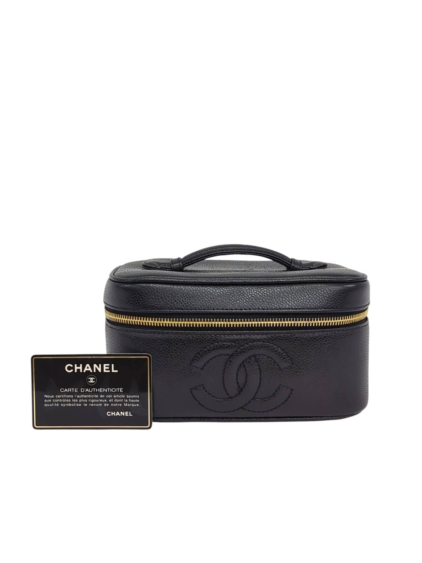 CHANEL キャビアスキン バニティバッグ