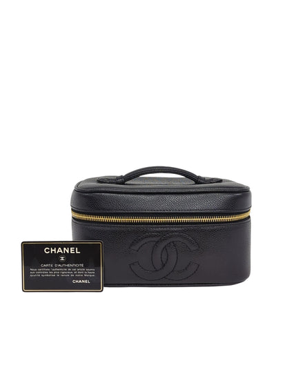 CHANEL キャビアスキン バニティバッグ