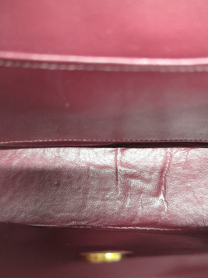 CHANEL ラムスキン ミニターンロックショルダーバッグ