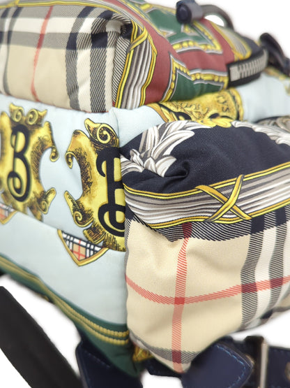 BURBERRY マルチカラースカーフ柄 リュックサック