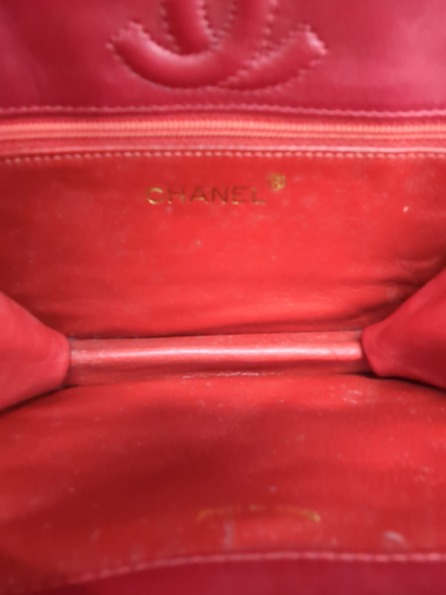 CHANEL ラムスキン オクタゴン ショルダーバッグ