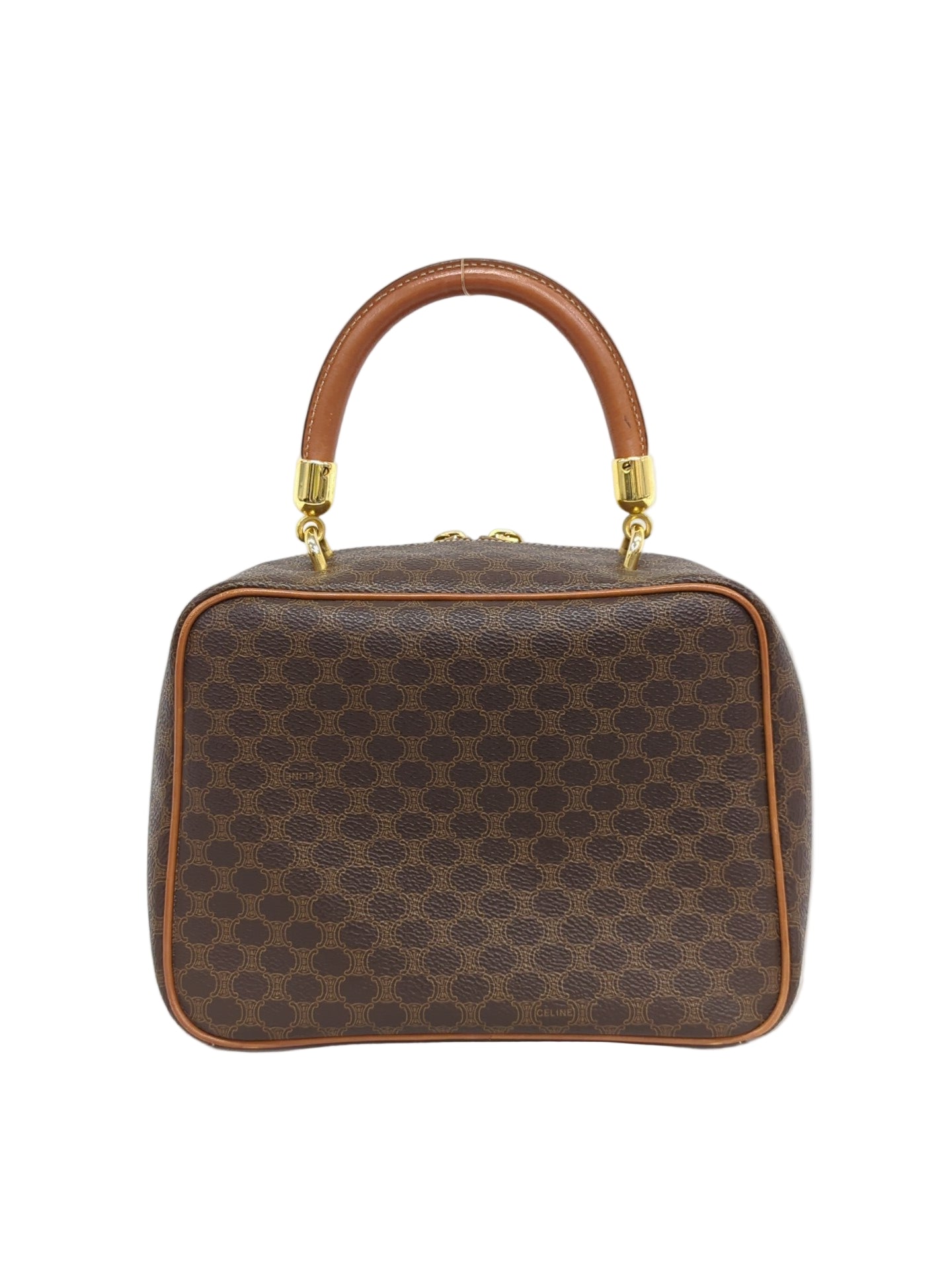 CELINE マカダム ハンドバッグ
