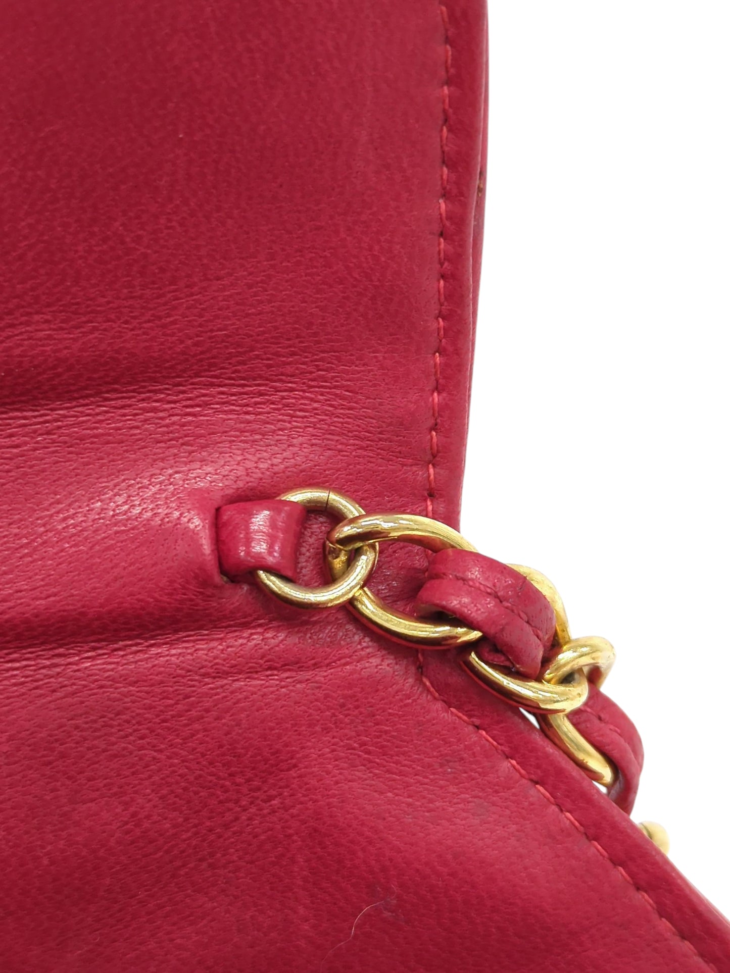 CHANEL ラムスキン オクタゴン ショルダーバッグ