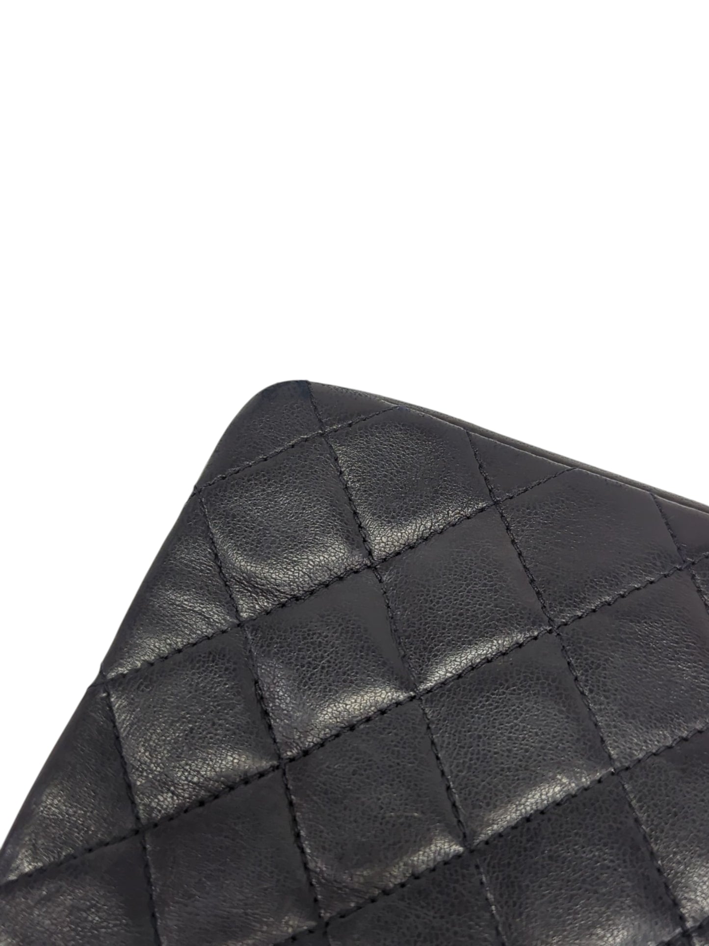 CHANEL ラムスキン ミニターンロックショルダーバッグ